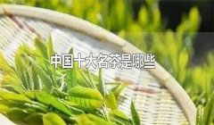 我國的十大名茶是什么，分別有哪些特點？